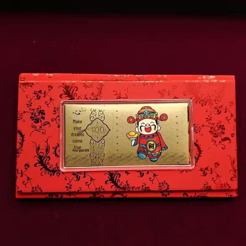 Year of the Horse 999 Gold Note 10mg - New Year Valentine's Gift for Men & Women In Red Envelope