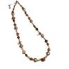 Han Luo 18K Gold-Plated Tiger Eye Necklace - Retro, High-End Clavicle Chain Accessory