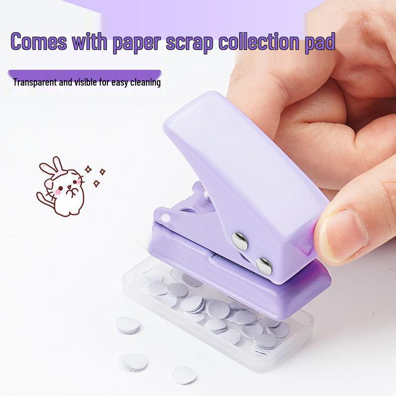 Compact Single Hole Punch for Loose Leaf Binder - Student Stationery Tool