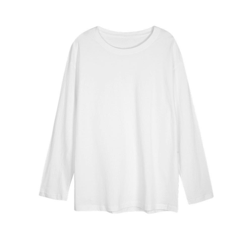 2026 Autumn Women's Trendy Long Sleeve White Base Layer Shirt