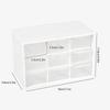 1 Compartment Dustproof Storage Box for Stationery Jewelry 9 Grid Organizer