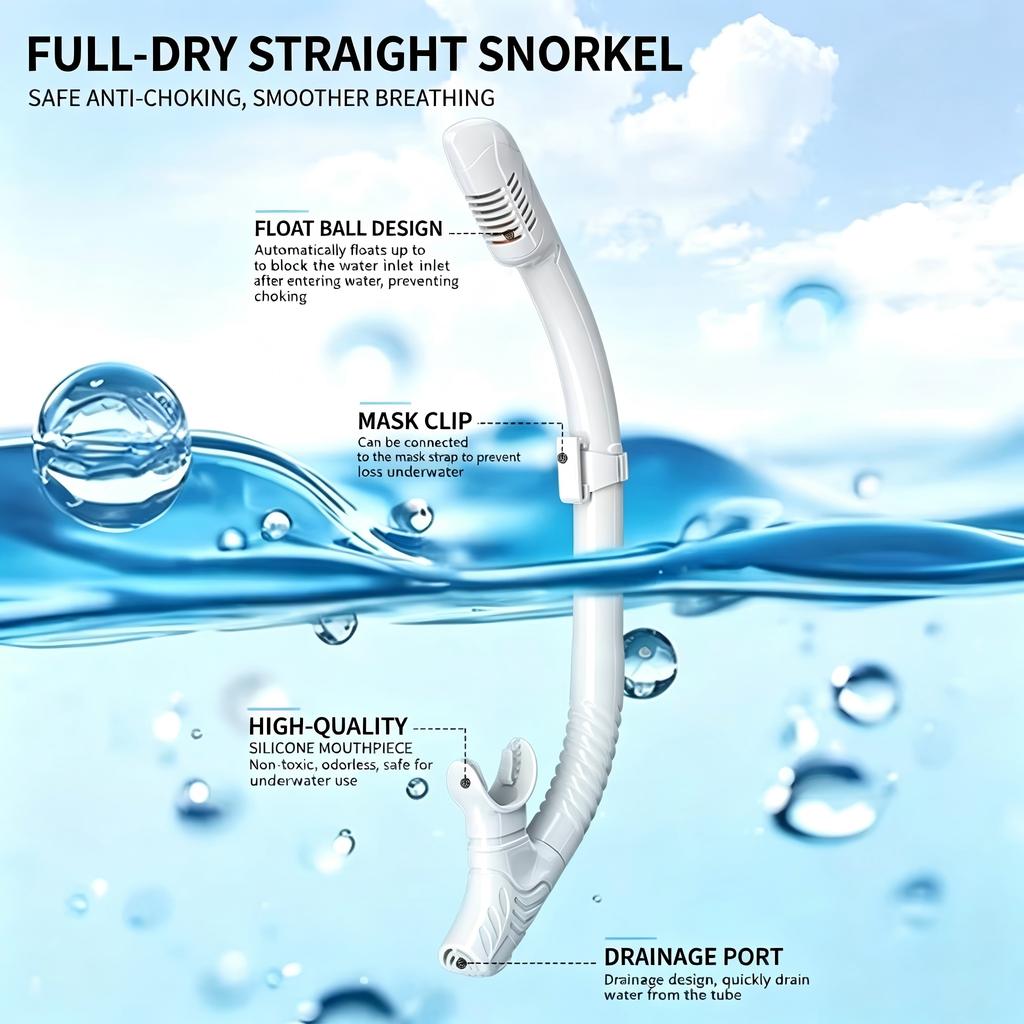 2026 Hot Ergonomic Design Leakproof Liquid Silicone Universal Adult Snorkeling Tempered Glass Diving Mask Set
