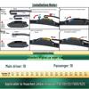 Compatible with Huachen Jinbei Xinyuan T10/12/20/22/50S/52S Frameless Car Wiper Blade