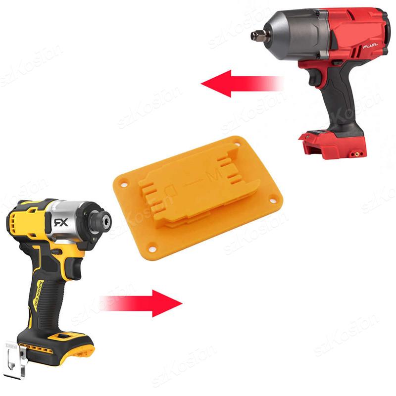 Wall Mount Drill Tool Battery Mount Holder for DeWalt 11.1V/18V/11V for Milwaukee 18V Battery Holder Stand Display Hanger Dock