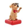 Solar Powered Swing Waving Dog Adorable Home Decor Car Accessories Table Ornament(#1)
