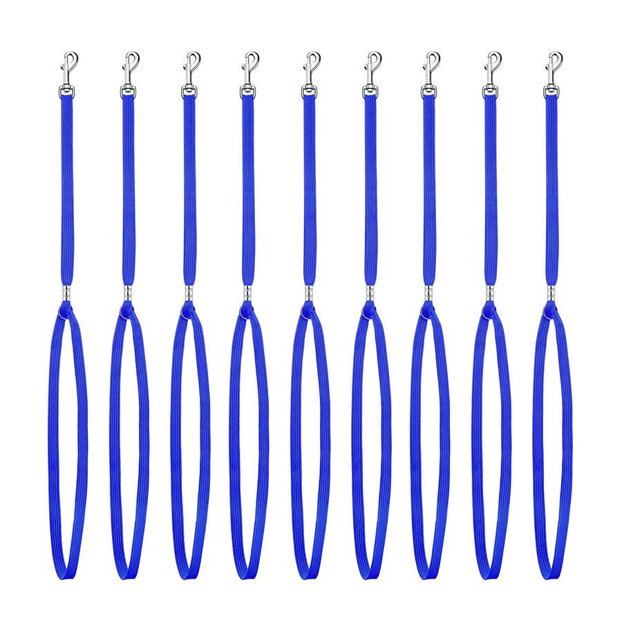 9 Pieces Pet Grooming Loops Nylon Restraint Noose Adjustable Fixed Dog Cat Safety Rope for Pet Grooming Table Bathtub