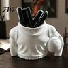 Study Room Desk Accessories Basketball Player Pen Holder, 3D Printed Sports Themed Desktop Organizer, Stationery Storage Funny Pencil Cup, Novelty