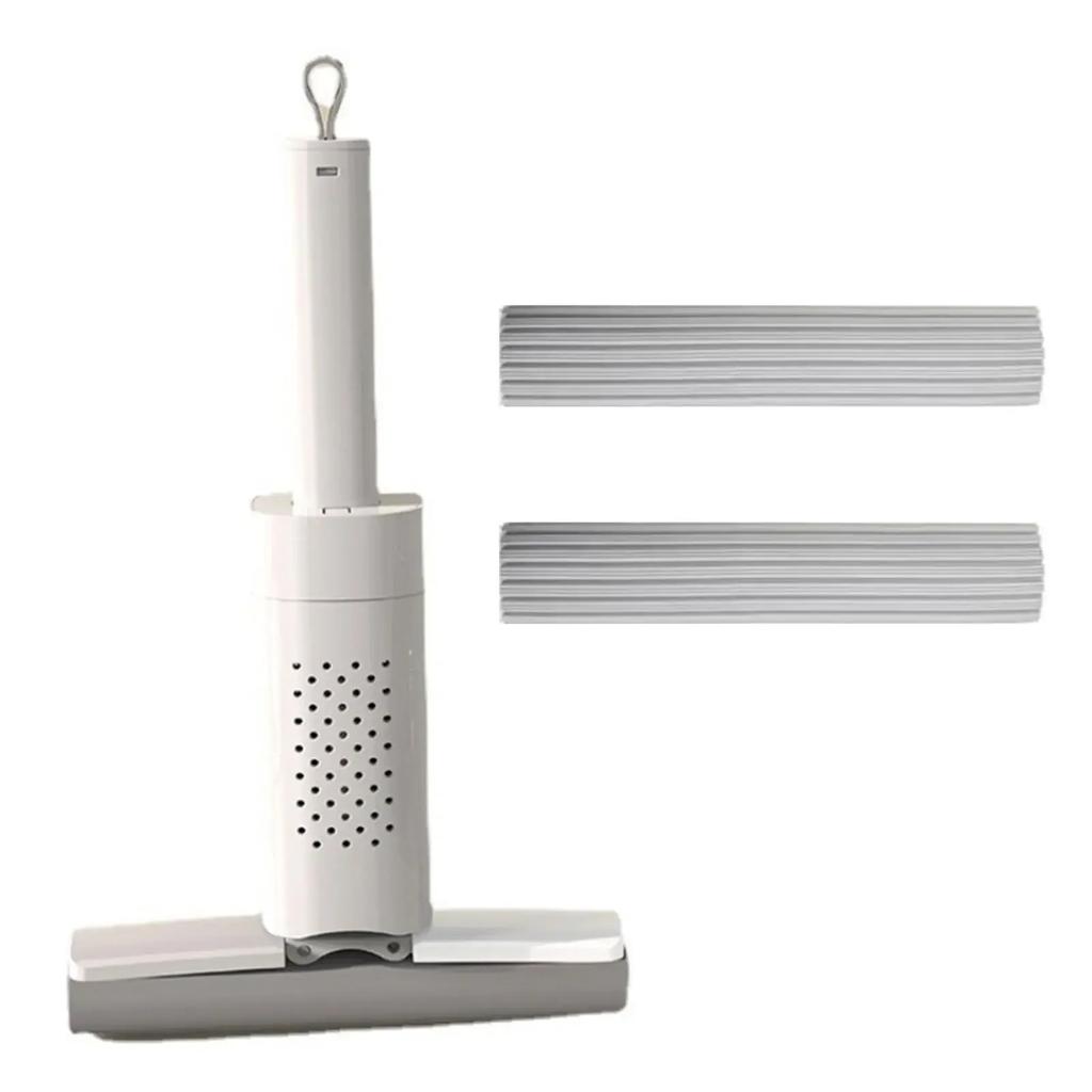 Portable Self-Squeezing Mini Mop Handheld Lazy Cleaning Tool Strong Absorbent Wet Dry Dual Function for Quick Easy Cleaning
