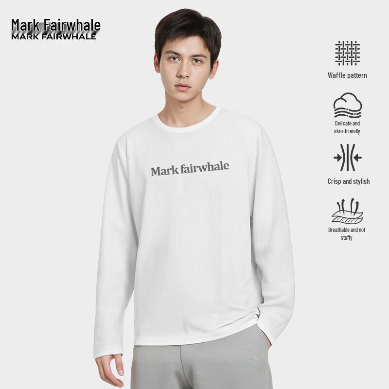 Mark Fairwhale Men's Waffle Knit Long Sleeve T-Shirt