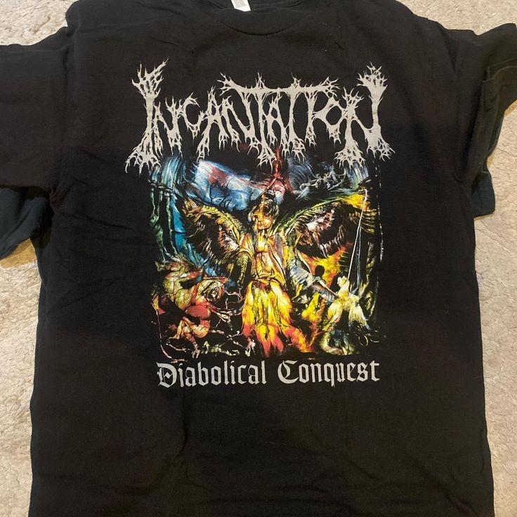 Incantation Impending Diabolical Conquest Shirt  Funny PNA_104   Unisex T-Shirt L