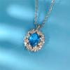 CAOSHI Gorgeous Temperament Necklace Female Party Accessories with Delicate Design Bright Crystal Stone Jewelry for Anniversary
