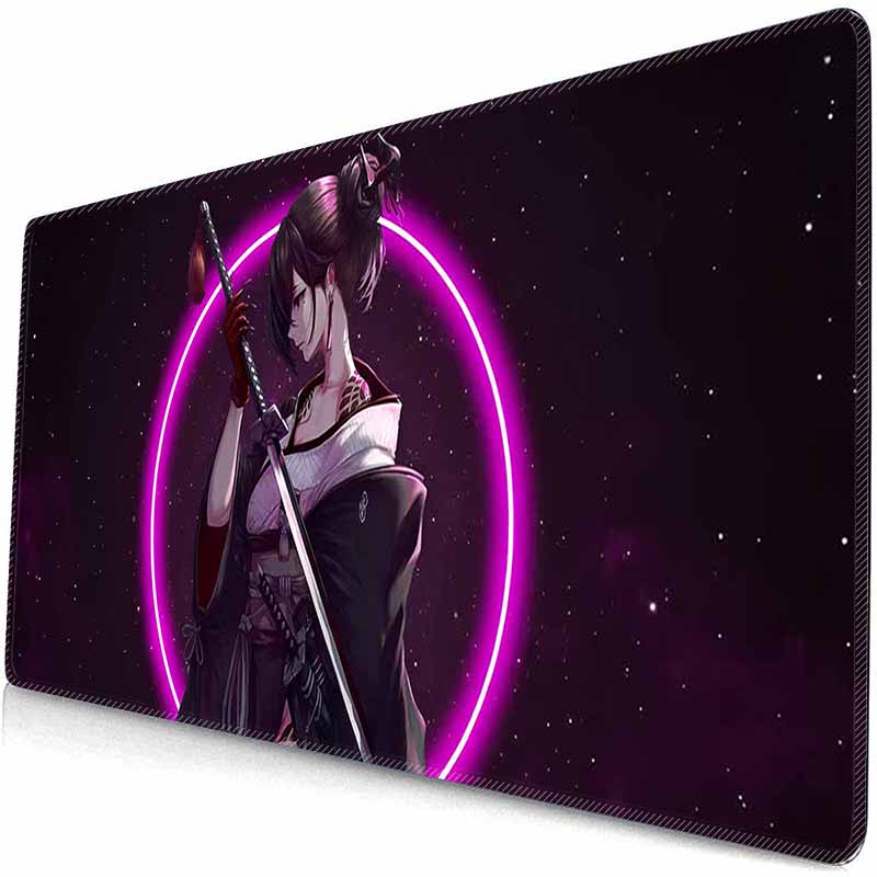 Anime Domineering Grils MouseMat Overwatch Gamer Cool Mouse Pad Purple Gamer Cabinet Large Non-Slip Mousepad Keyboard Mat