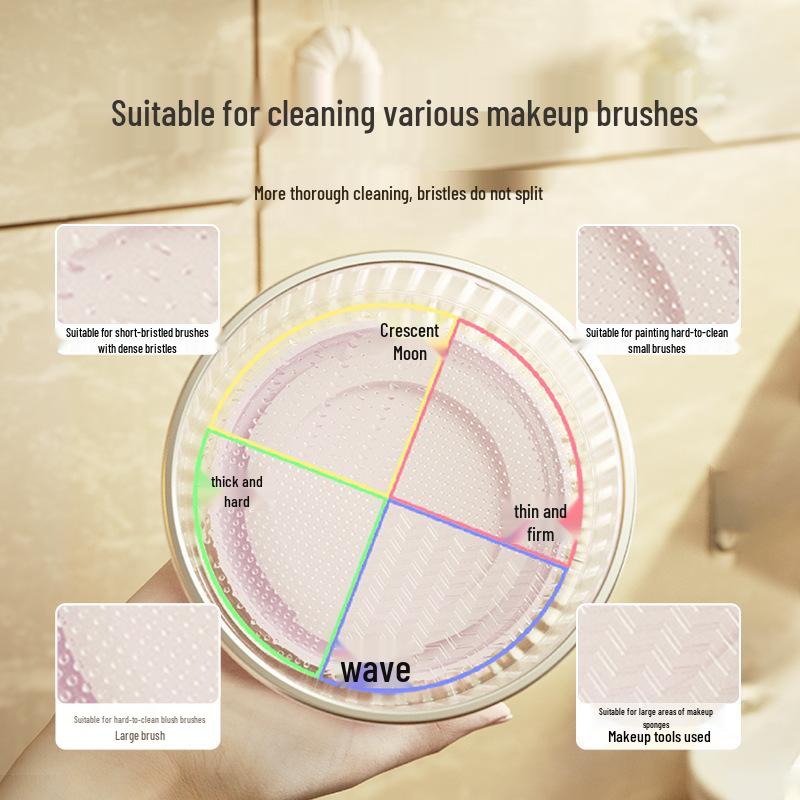 Silicone Makeup Brush & Blender Cleaning Kit with Drying Rack