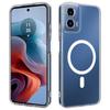 For Motorola Moto G45 5G/Motorola Moto G34 5G Clear Phone Case Compatible with MagSafe TPU+Acrylic Back Cover
