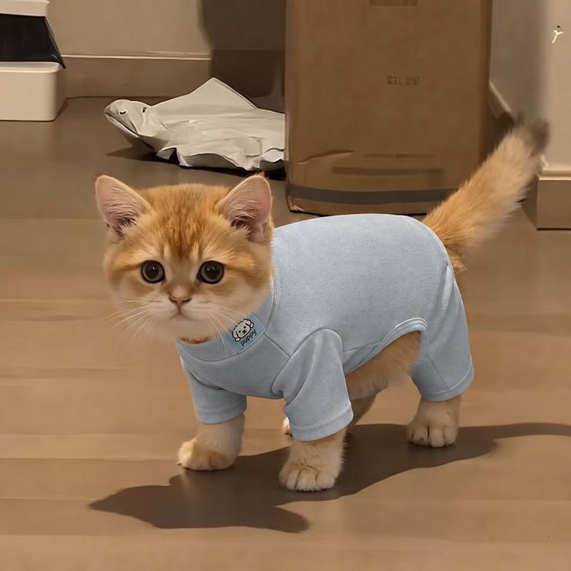 Dog German velvet warm four-legged clothes autumn and winter than bear teddy small dog cat pet bottoming shirt loungewear