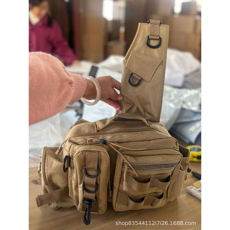 New Model Multi-functional Lure Backpack, Large Waist Bag, Tactical Cross-body Bag for Fishing, Fishing Rod Bag, Outdoor Bag