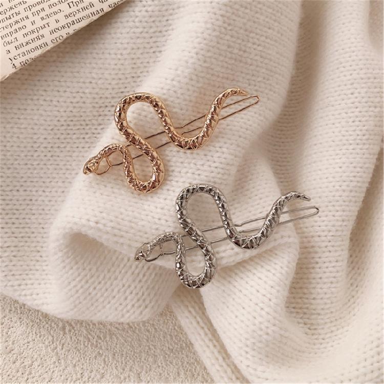 2pcs Modern Snake Form Hairpins Fashion Bangs Clip Retro Barrettes Jewelry Headwear Accessories Hair Styling Tool