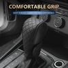 2PCS Universal Car Gear Protector Cover - Stylish PU Leather Shift Knob, Anti-Slip, Interior Accessories