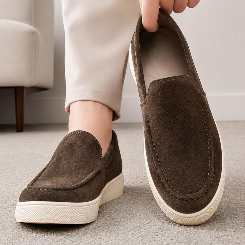 Summer Men's Casual Shoes Comfortable Platform Designer Loafers For Men Moccasins Breathable Slip-on Shoes Man Flat Office Shoes