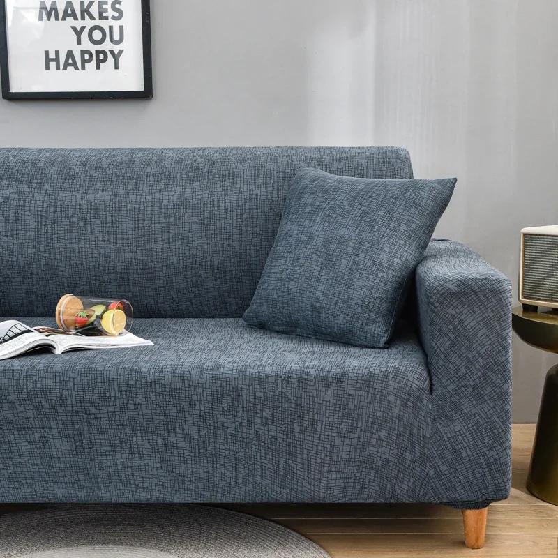 Cross Pattern Elastic Sofa Cover Stretch All-inclusive Sofa Covers for Living Room Couch Cover Loveseat Sofa Slipcovers