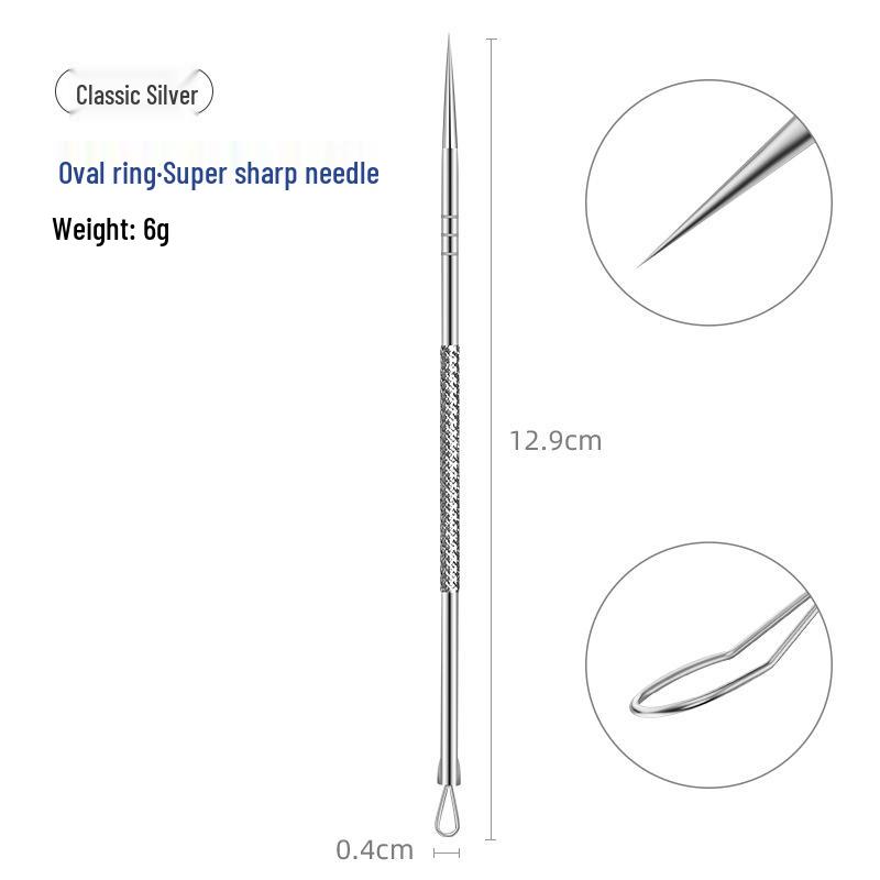 Stainless Steel Blackhead Remover & Acne Needle Set - Beauty Tools