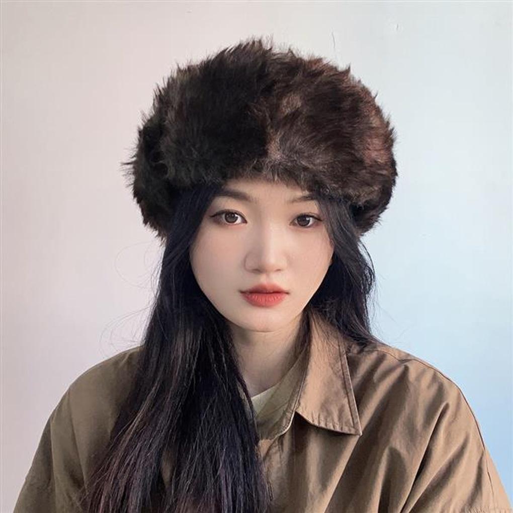 Warmer Ohrenklappen-Bucket-Hut (beige)