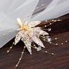 2020 New Bridal Red White Set Headdress Fairy Beautiful Flower Side Clip Hair Accessories Toast Clothing