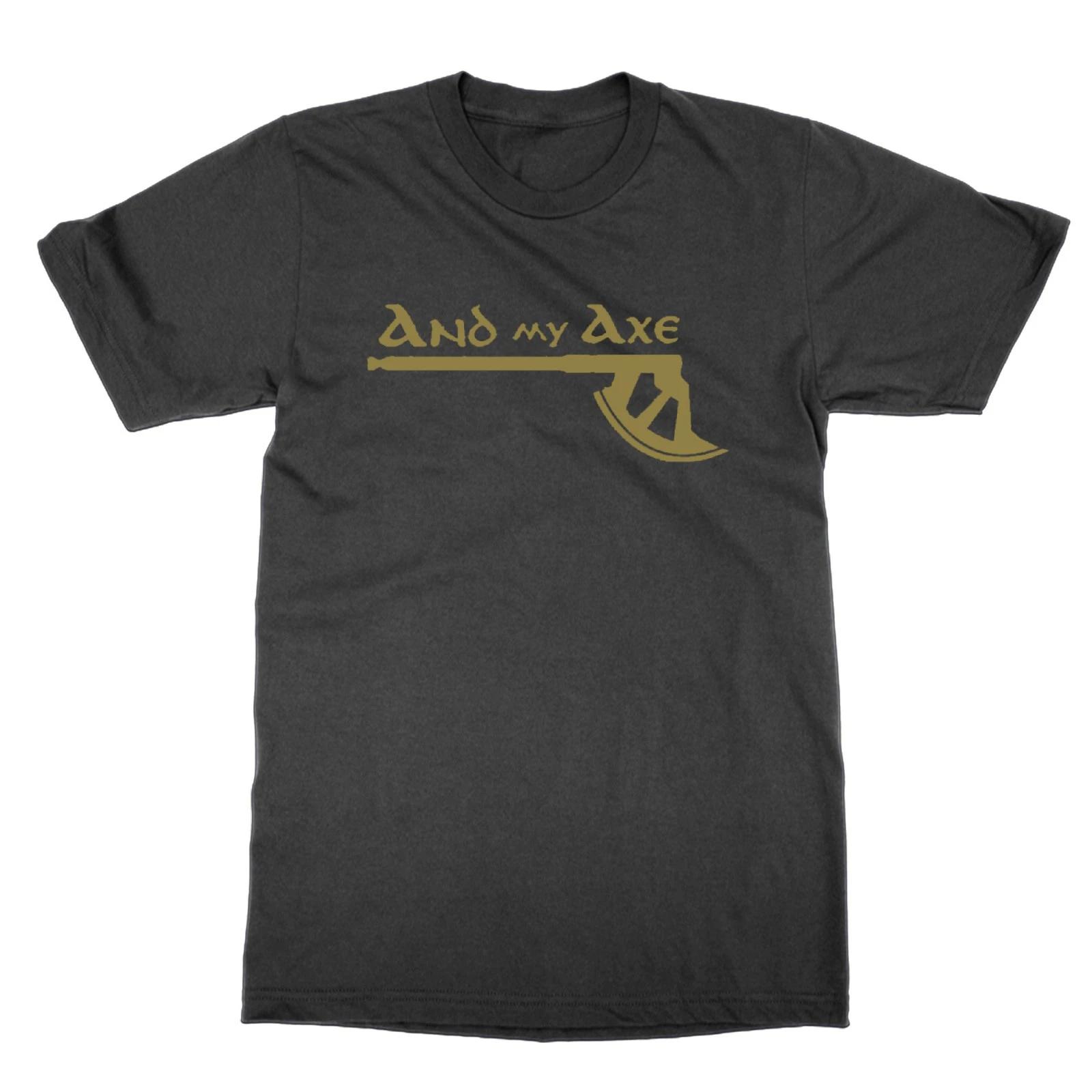 

Funny Lord of the Rings And My Axe T-Shirt S