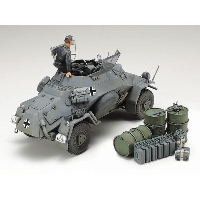 Tamiya 1/35 Military Miniature Series No.270 German Army 4-Wheel Armored Car Reconnaissance Vehicle Sd.Kfz.222 with Etching Parts Plastic