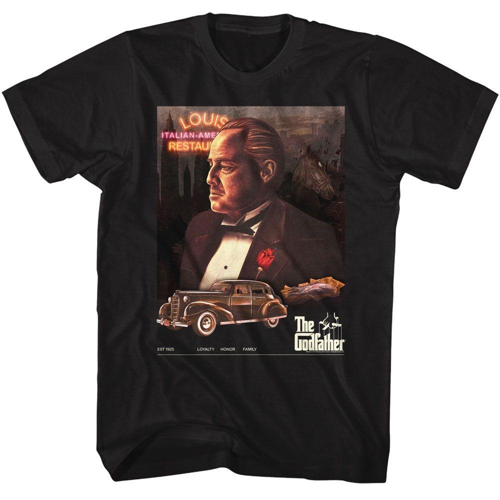 Godfather Poster Collage Neon Movie Shirt XXL