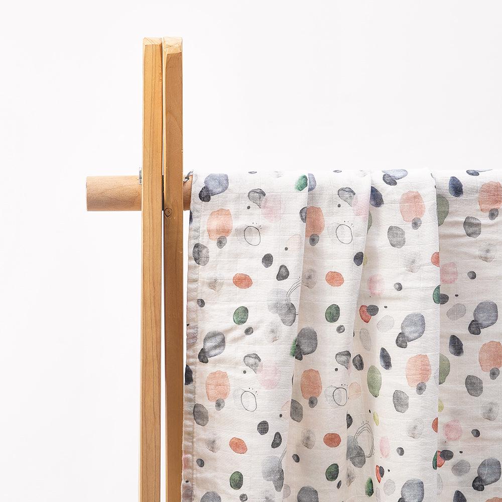 Kangobaby Bamboo Cotton Muslin Swaddle Blanket for Newborns