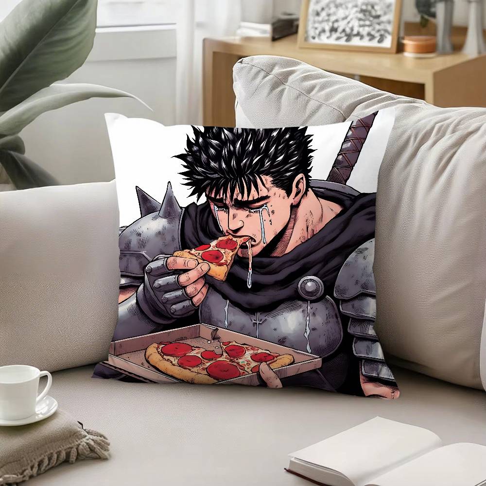 Anime BBerserkS Throw Pillow Covers Pattern Cushion Cover Suitable For Sofa Bedroom Car Pillow Cover