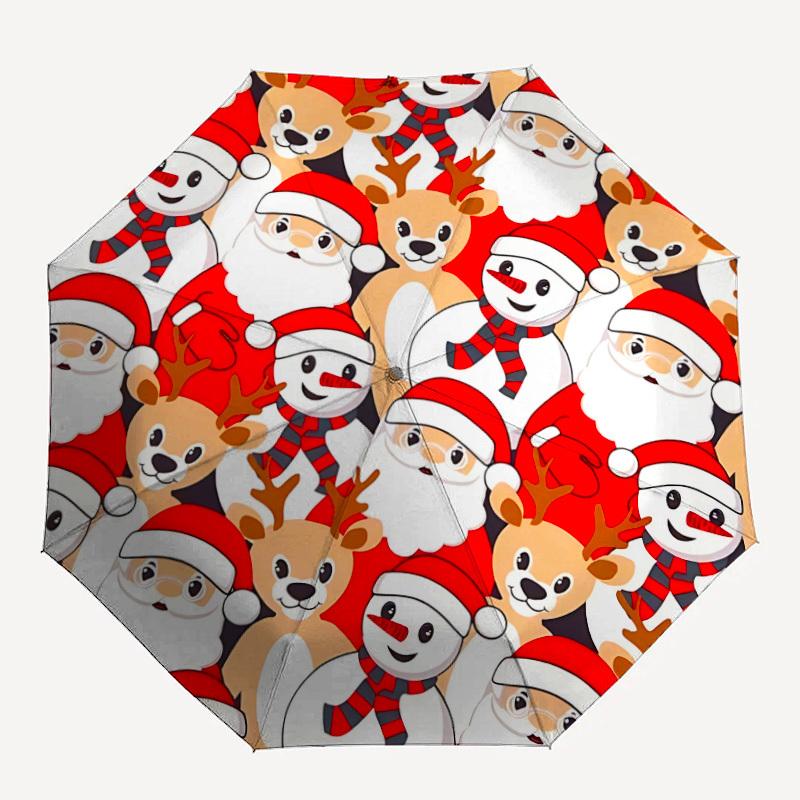 

1pc Print Automatic Open/Close Umbrella with Windproof, 8-Rib Sturdy Canopy, Durable Ribs, Ideal for Gifts yy251117046