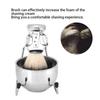 Stainless Steel Shaving Brush Beard Brush Holder Stand Soap Bowl Shaving Tool Set38092