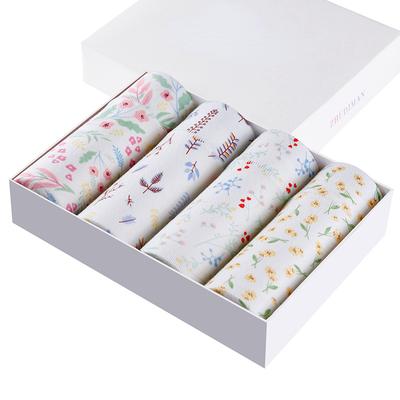 Boxed Cotton Women's Safety Pants Anti Side Leakage Physiological Pants Cute Printed Breathable Women's Triangle Pants