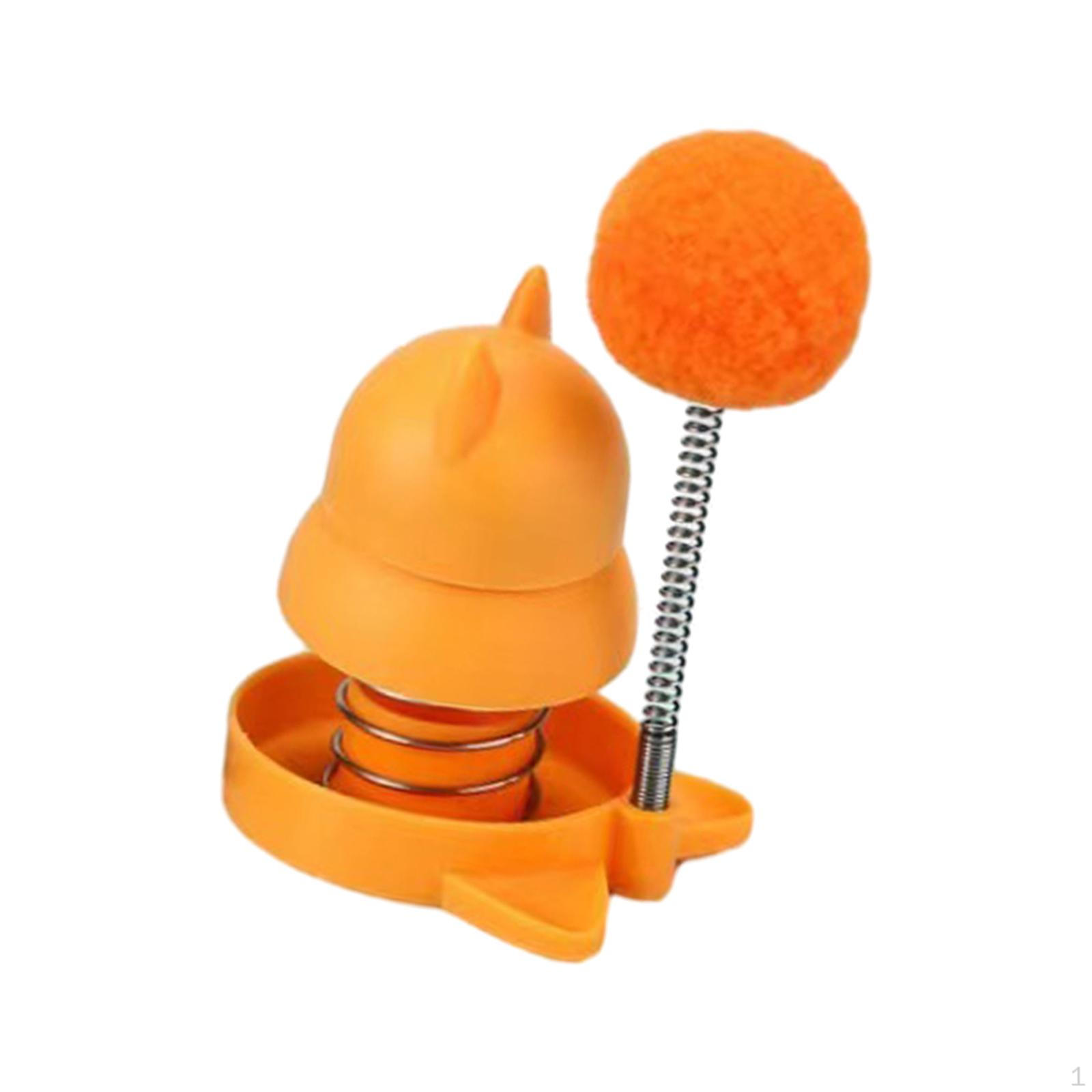 

Мяч для кошек, вращающаяся жевательная игра-закуска, съедобный мяч, интерактивная игрушка для кошек оранжевый