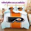 Ice Hockey Logo Pattern Bedding Quilt Set Quilt Cover Pillowcase Home Decoration Birthday Gift (1*duvet cover+ 2*pillowcase, without core)