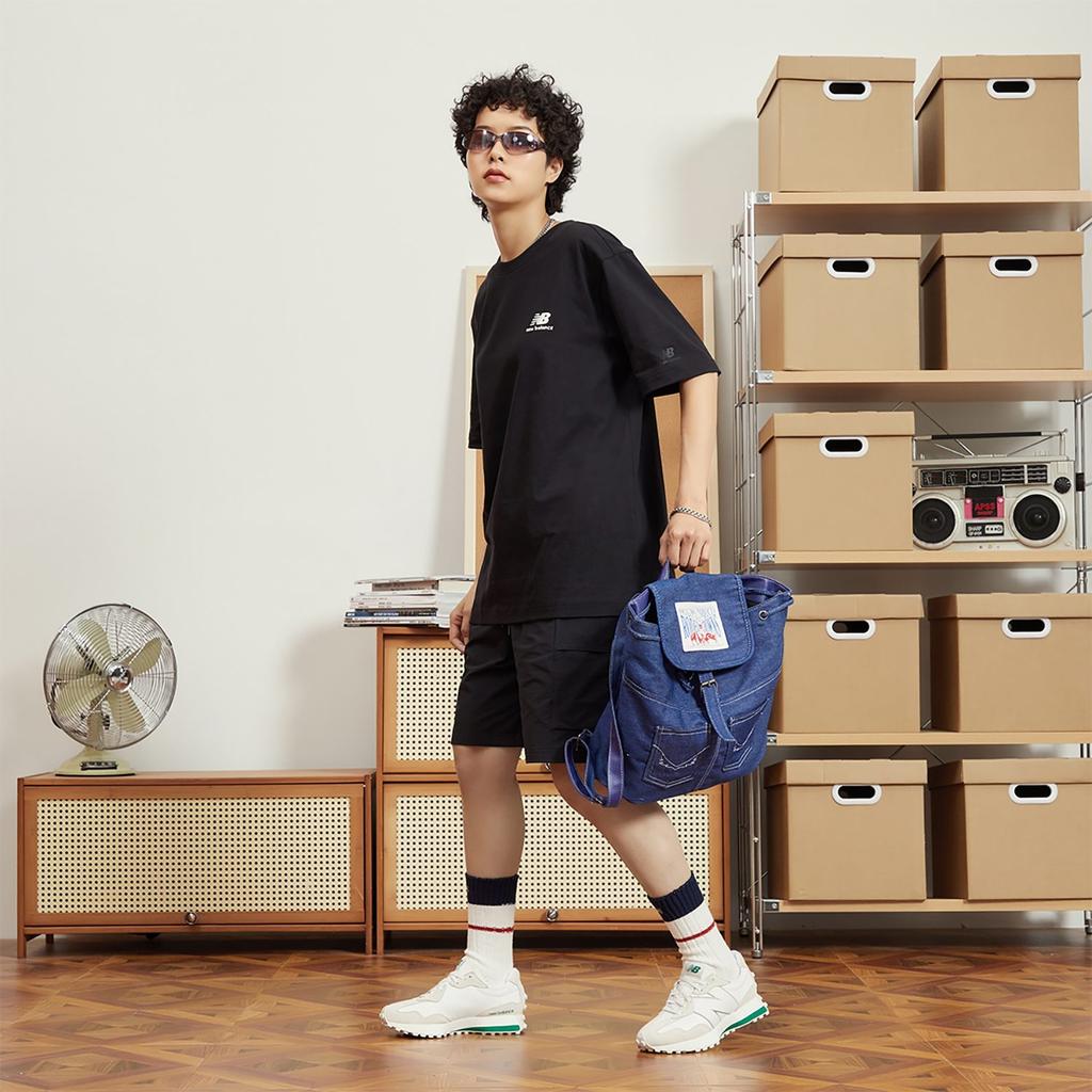 New Balance Happy Camper Casual Shorts Unisex Black AMS32370-BK