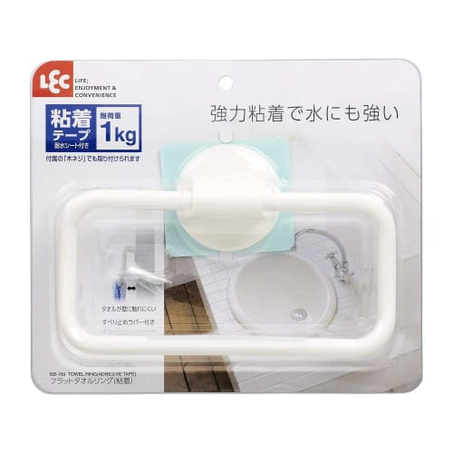 LEC Flat Towel Ring (Towel Rack) Adhesive Tape
