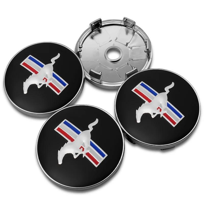 AACF1 4PCS 56/60mm Car Wheel Center Hub Caps Tire Hubcap Rim Covers Emblem Stickers For Ford Focus Mk2 Mk3 Ranger Mondeo Mustang Kuga