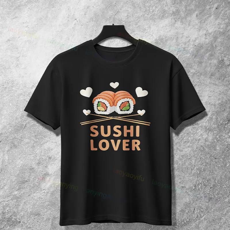 Sushi Lover Graphic TShirt Unisex Short Sleeve Crew Neck Cotton Tee Casual S