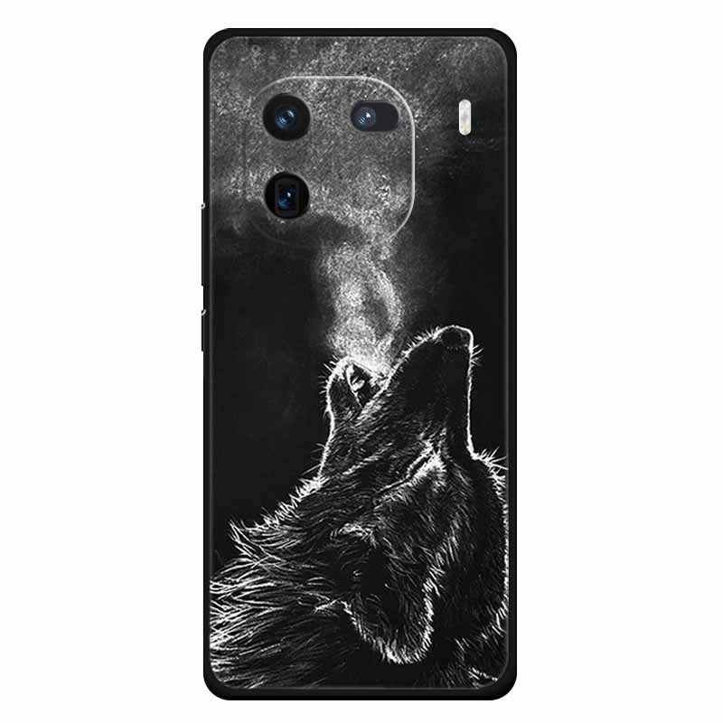 Für Vivo Iqoo 12 Hülle Weiches Silikon Katze Eule Mode Rückseitenabdeckungen für Vivo iQOO 12 Pro Hüllen Marmor Stoßfeste Handyhüllen Iqoo12
