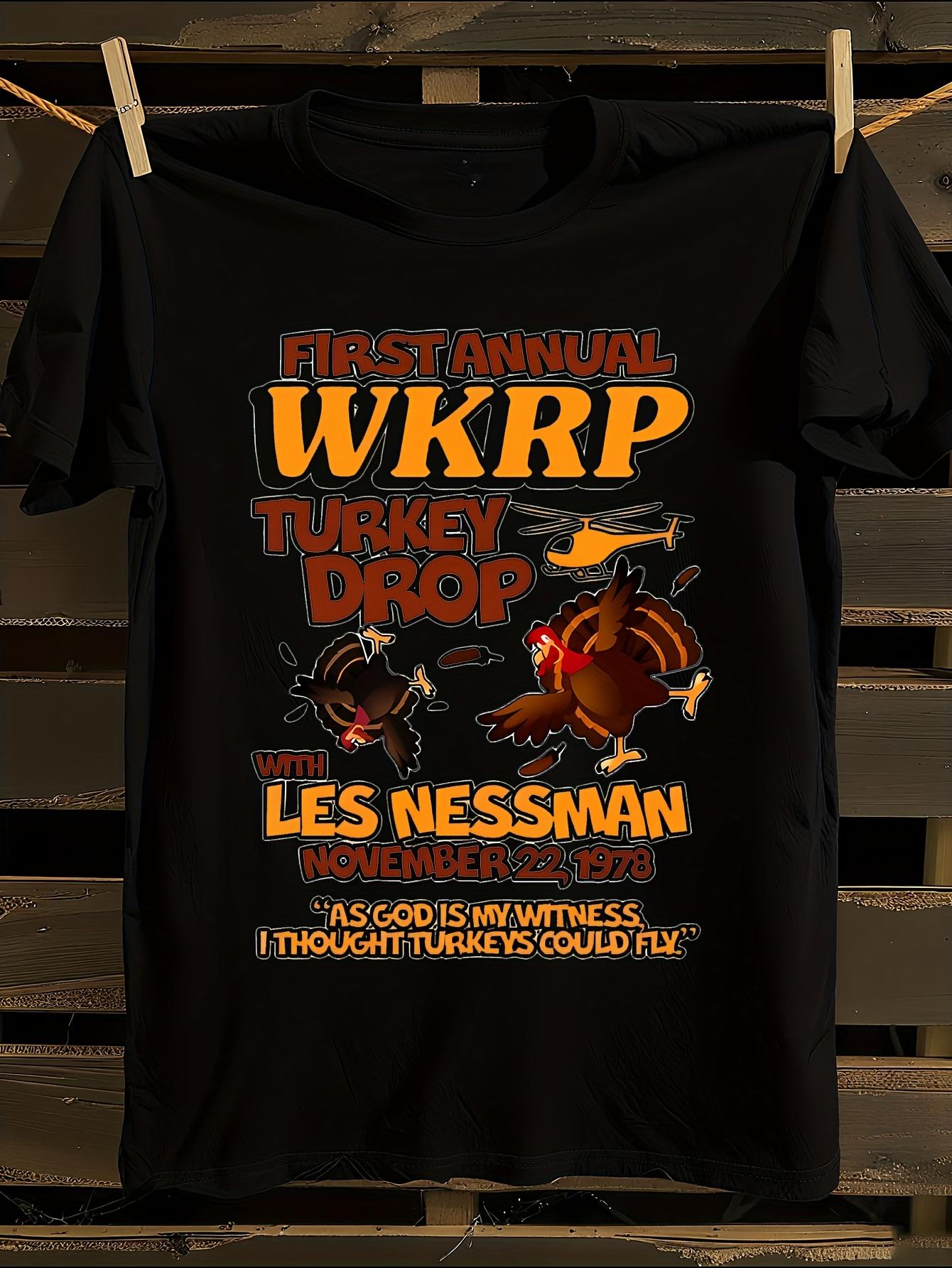 1st Annual WKRP Turkey Drop TV Show Inspired T-shirt S