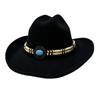 Big eaves felt travel hat women's retro British style top hat outdoor leisure ethnic style western cowboy hat