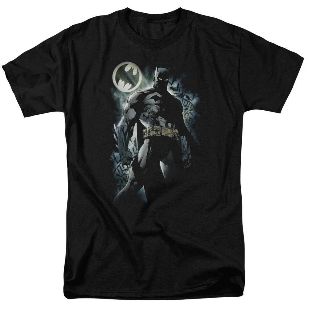 

Batman The Knight T-Shirt Men’s S-5XL Licensed DC Comics Tee Bat Signal Eyes Bat 3XL