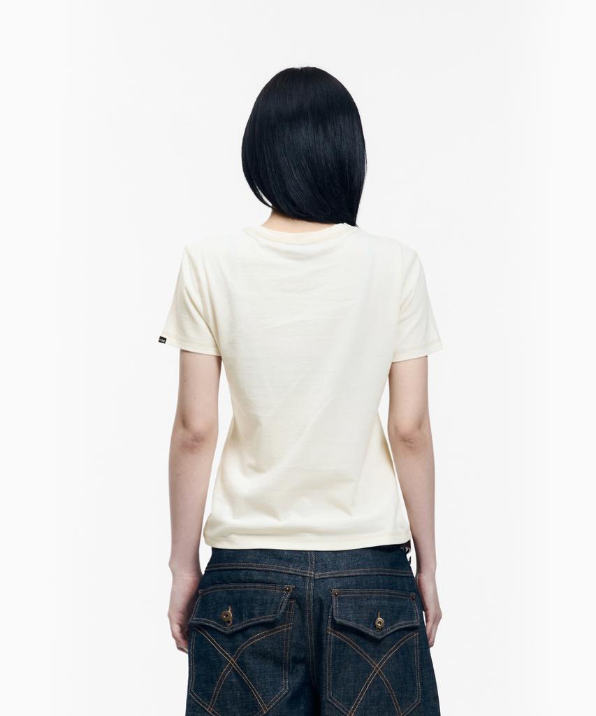 AAKAM Big Patch Cros2 Half Top (Butter)