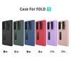 Plaid Leather Phone Case with Invisible Stand for Samsung Z Fold5