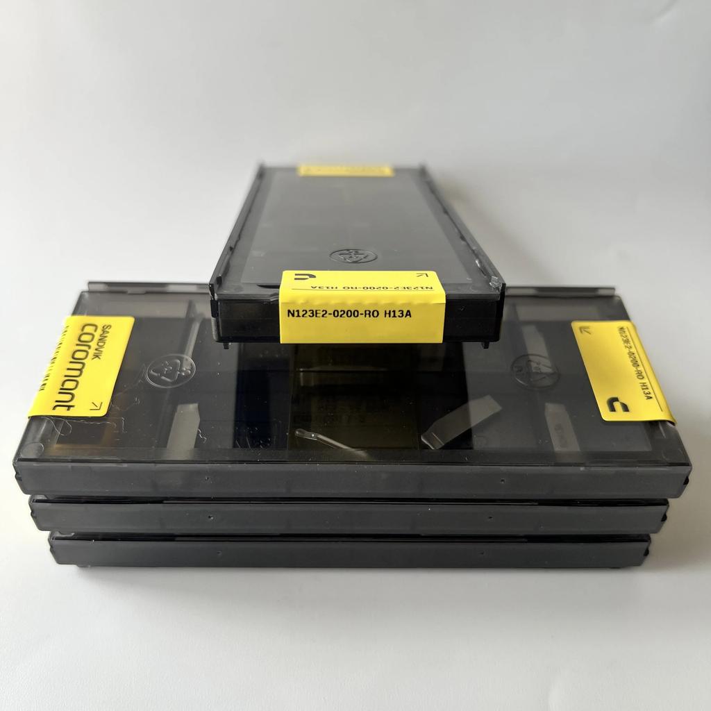 SANDVIK / N123E2-0200-RO H13A / Industrial indexable Carbide Inserts 10 Pcs