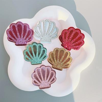 10 Stücke 40*40mm Glitter PU Gepolsterte Applikationen Für DIY Handwerk Kuchen Topper Kopfbedeckungen Clip Bogen Zubehör Decor Patches