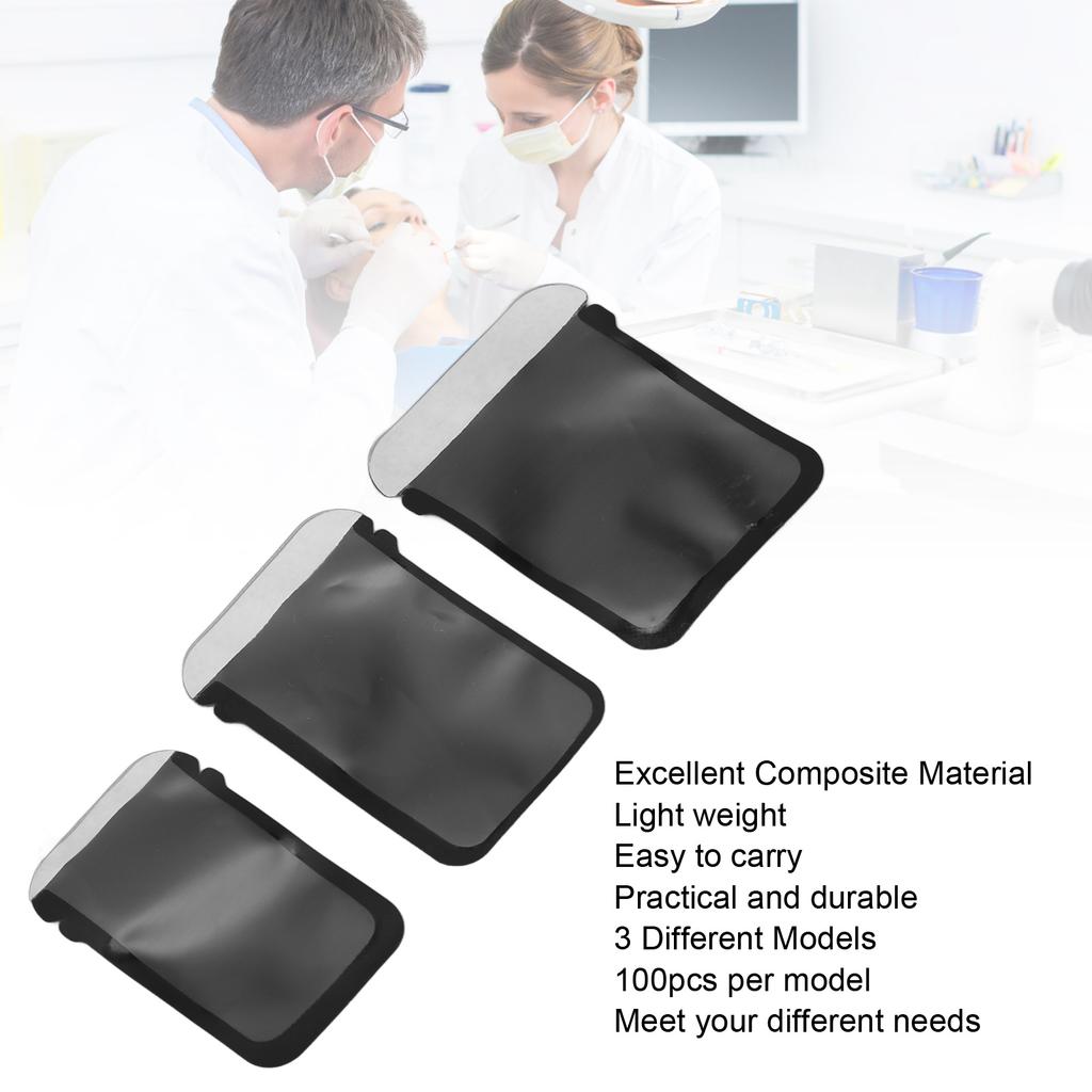 300 Sheets Dental Digital Envelopes Barrier Envelopes for Phosphor Plate Disposable X Ray Film Protective Bags 3 Size